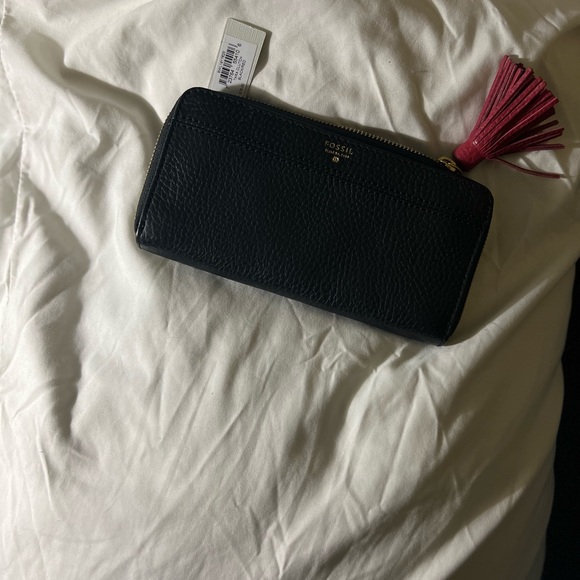 Fossil - Black Leather - Crossbody - Matching Wallet - Picture 15 of 16